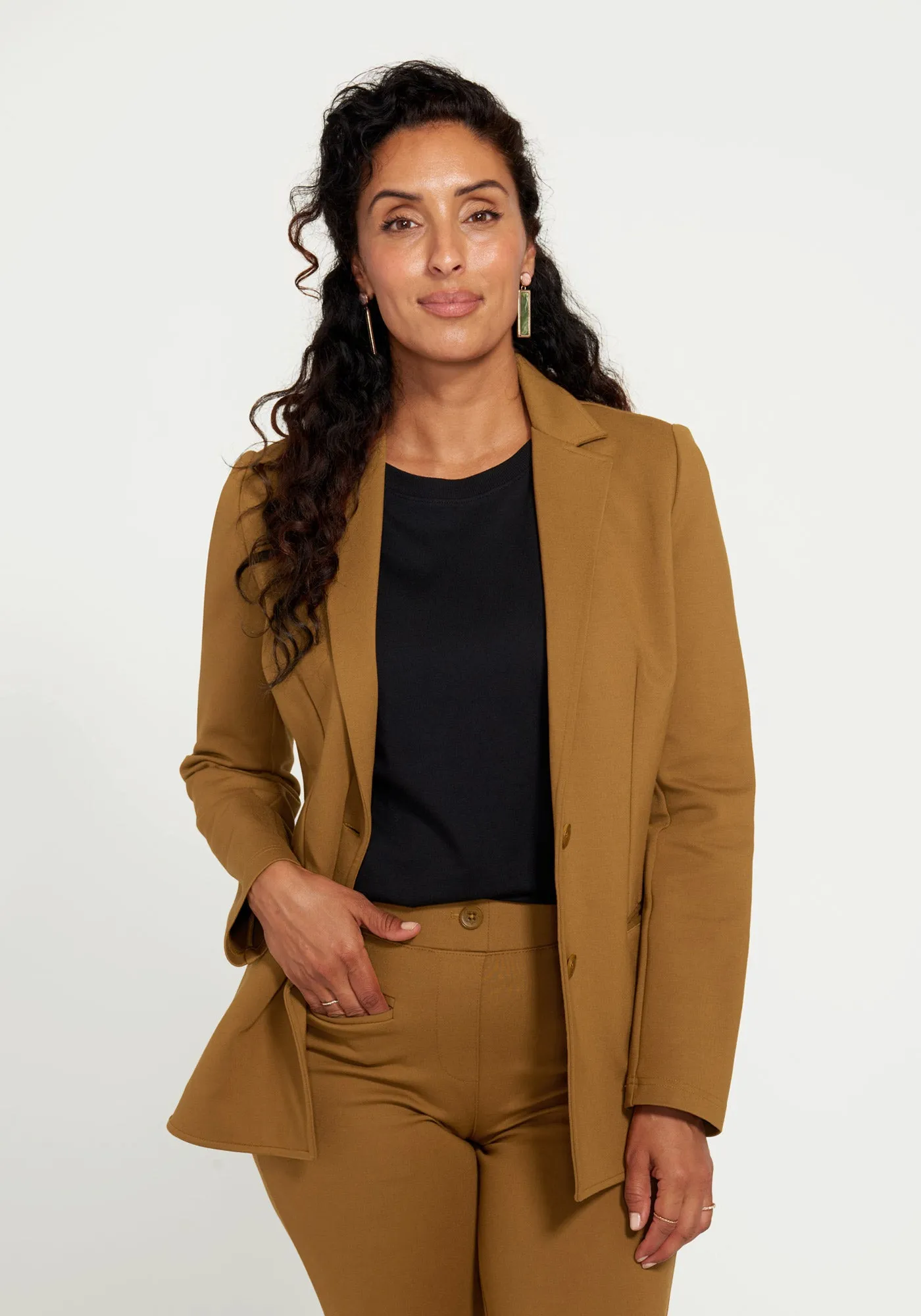 Classic Blazer (Nutmeg) sold by Betabrand