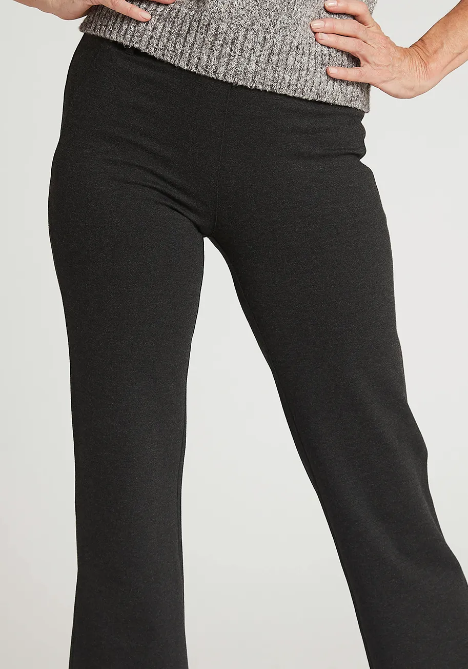 Boot-Cut | Classic Dress Pant Yoga Pant (Charcoal) sold by Betabrand product image thumbnail 3