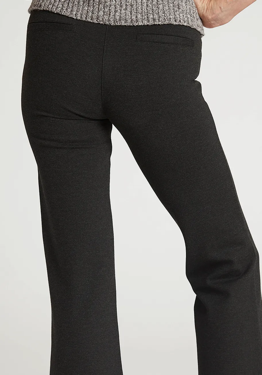 Boot-Cut | Classic Dress Pant Yoga Pant (Charcoal) sold by Betabrand product image thumbnail 4