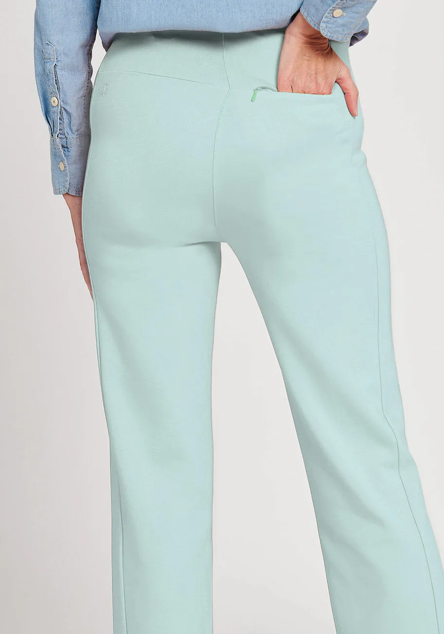 Monroe Crop Trouser | Straight (Muted Mint) - Final Sale sold by Betabrand product image thumbnail 3