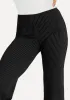 Wide-Leg Two-Pocket Dress Pant Yoga Pants (Black Pinstripe) sold by Betabrand