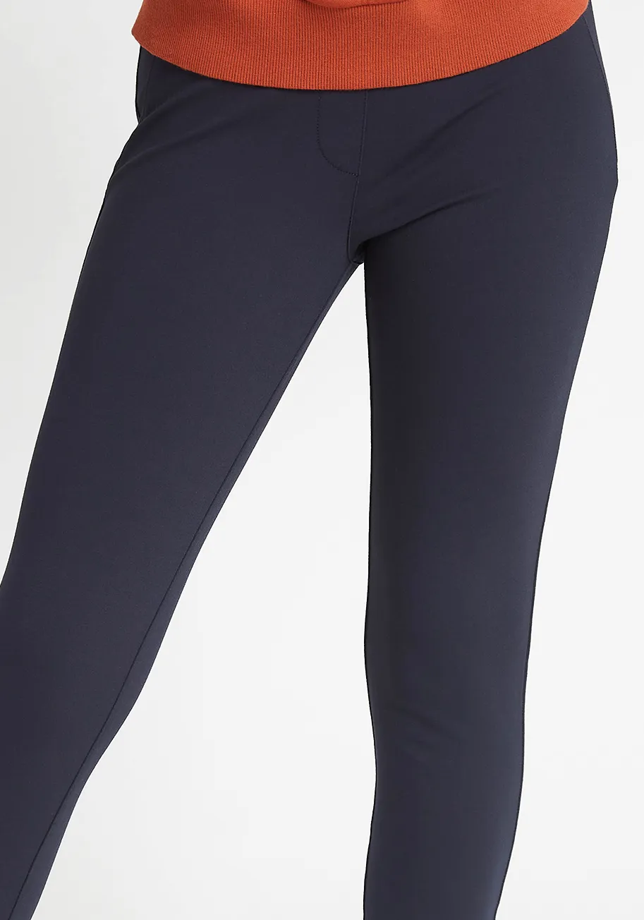 Skinny-Leg | Classic Dress Pant Yoga Pants (Navy) sold by Betabrand product image thumbnail 2
