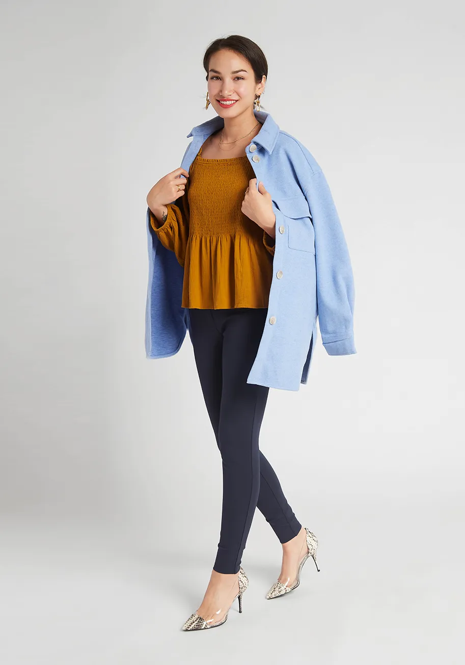 Skinny-Leg | Classic Dress Pant Yoga Pants (Navy) sold by Betabrand product image thumbnail 4