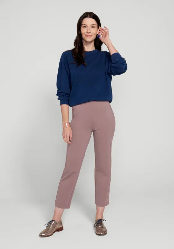 Monroe Crop Trouser | Straight (Lilac Dusk) sold by Betabrand