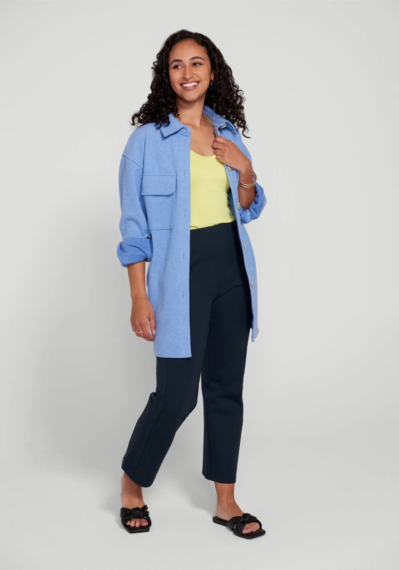 Monroe Crop Trouser | Straight (Navy) - Final Sale sold by Betabrand product image thumbnail 5