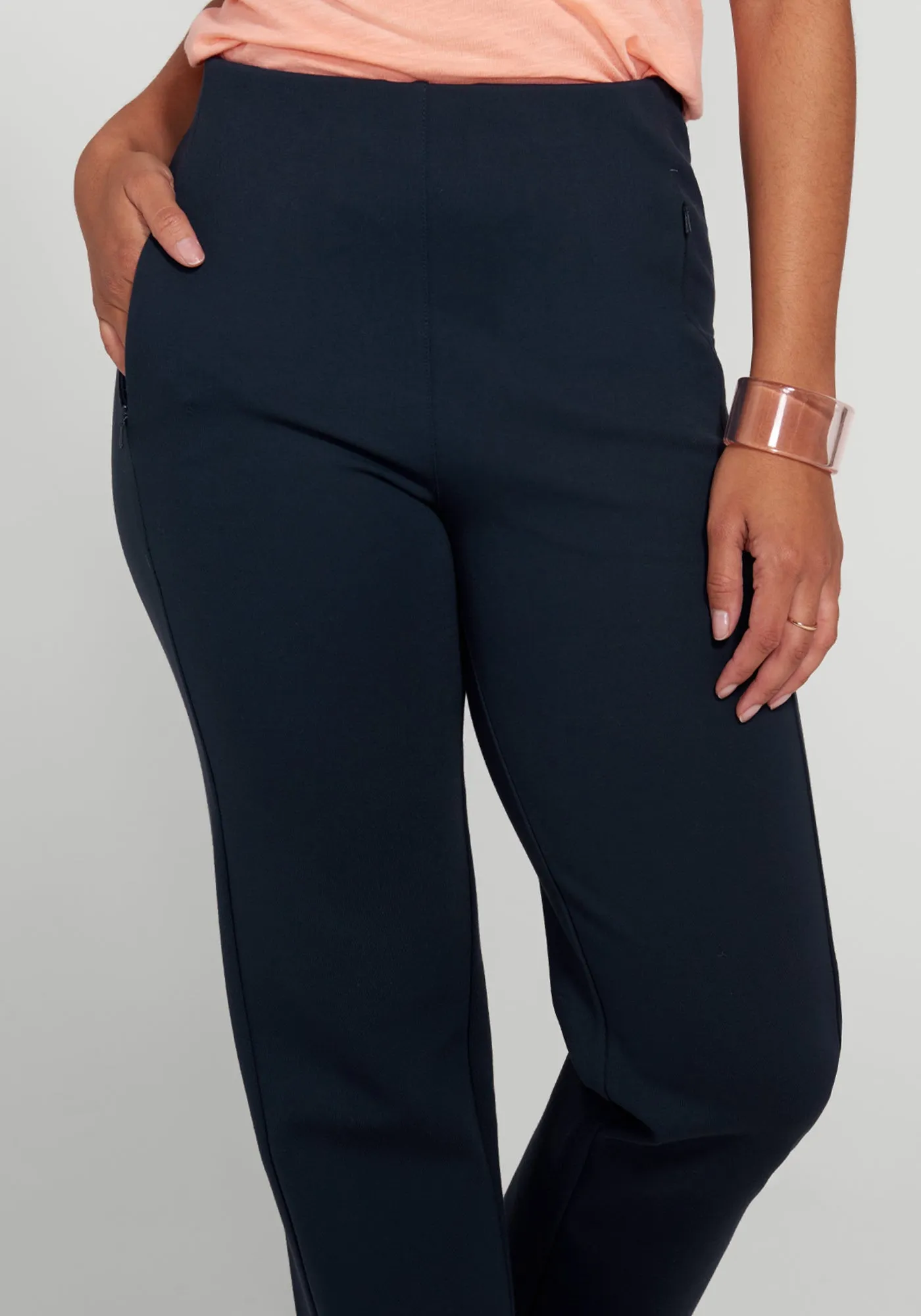 Monroe Crop Trouser | Straight (Navy) - Final Sale sold by Betabrand product image thumbnail 3