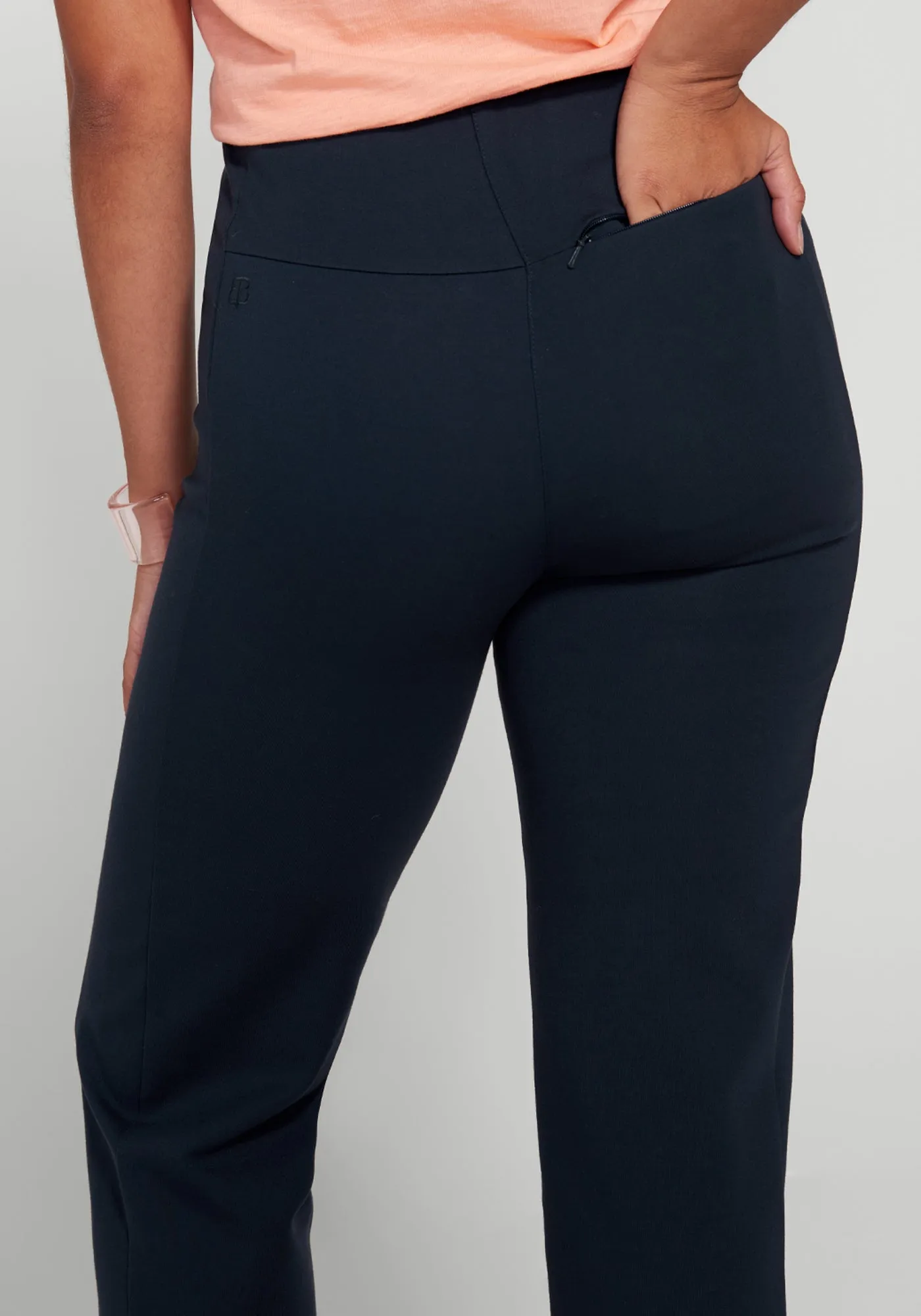 Monroe Crop Trouser | Straight (Navy) - Final Sale sold by Betabrand product image thumbnail 4