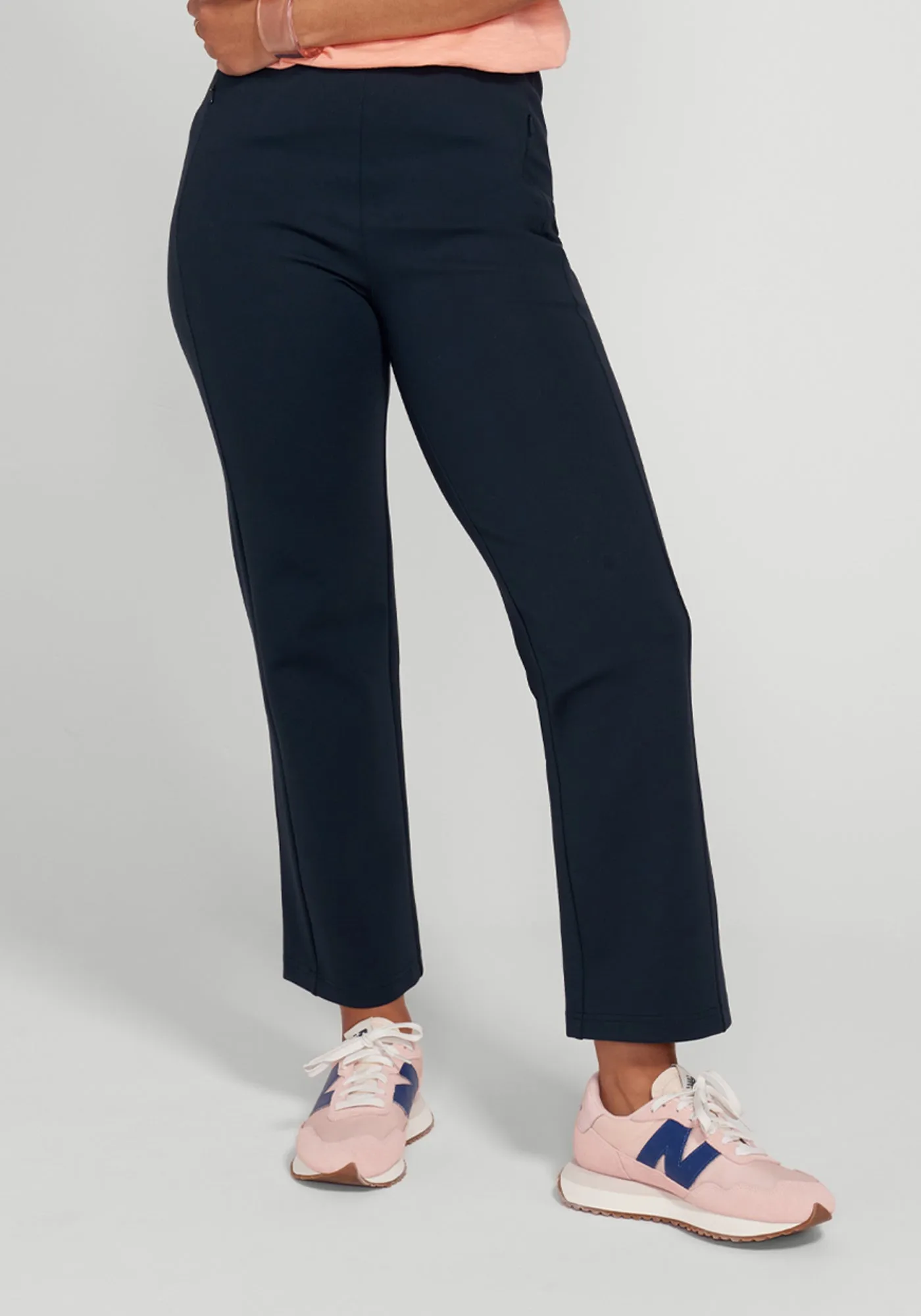 Monroe Crop Trouser | Straight (Navy) - Final Sale sold by Betabrand product image thumbnail 2