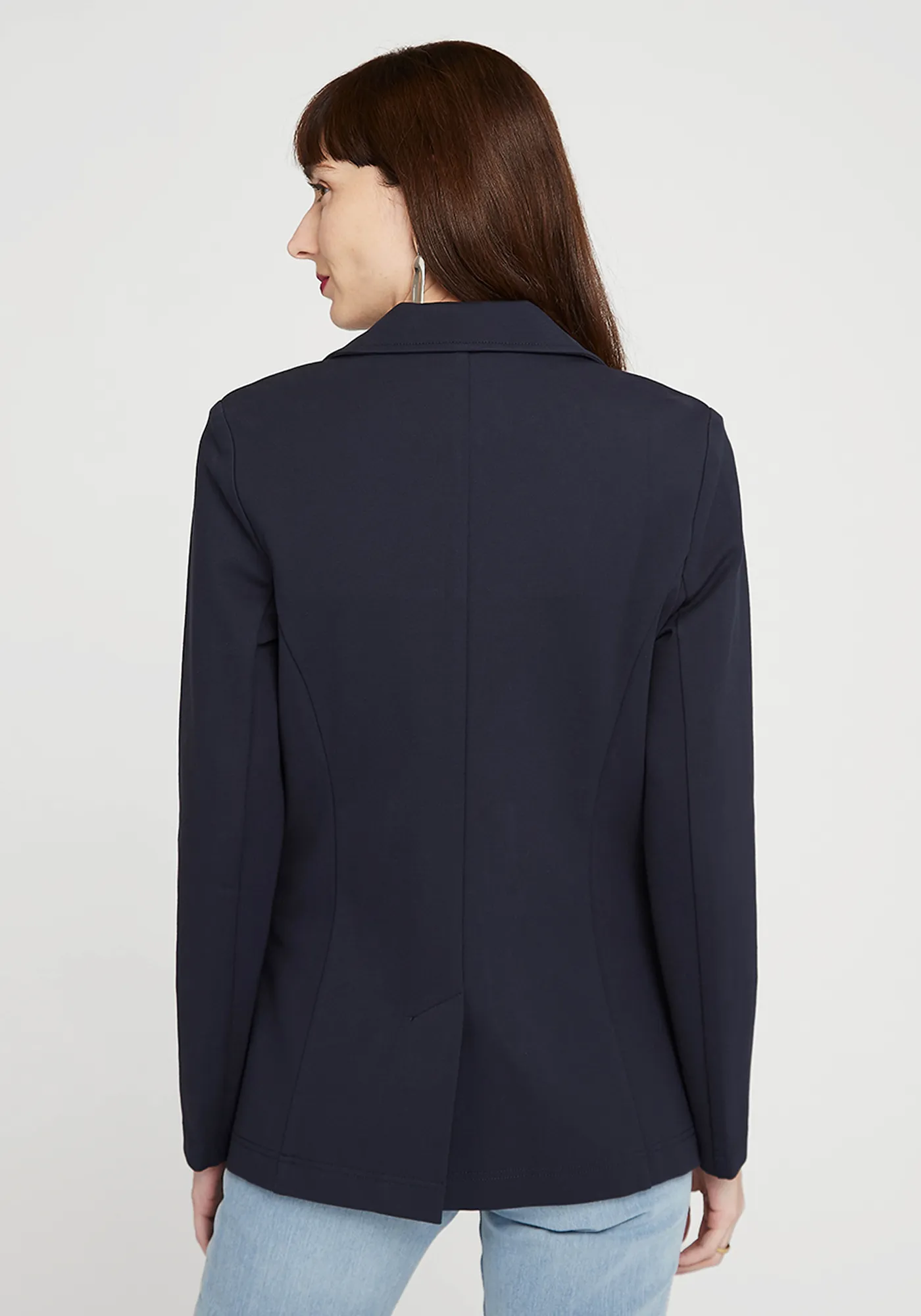 Classic Blazer | Stretch Ponte (Navy) sold by Betabrand product image thumbnail 3