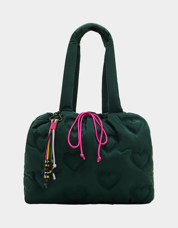 BUNGEE JUMP NYLON TOTE GREEN sold by Betsey Johnson