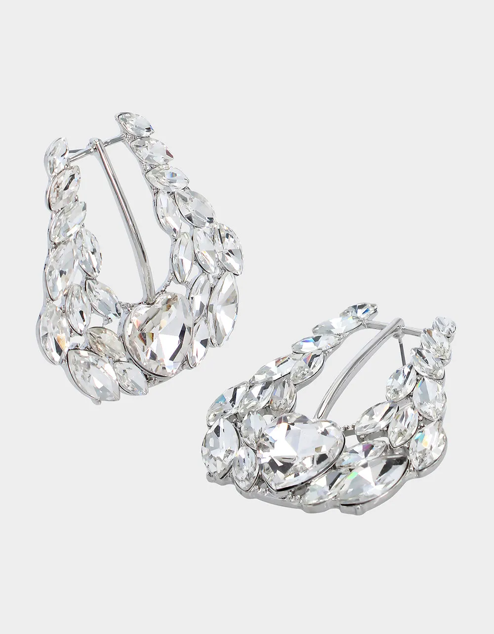 WESTERN GLAM BUCKLE POST EARRINGS CRYSTAL sold by Betsey Johnson product image thumbnail 2