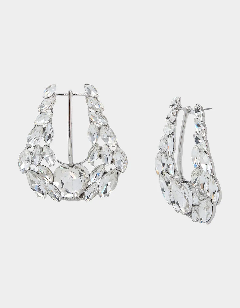 WESTERN GLAM BUCKLE POST EARRINGS CRYSTAL sold by Betsey Johnson