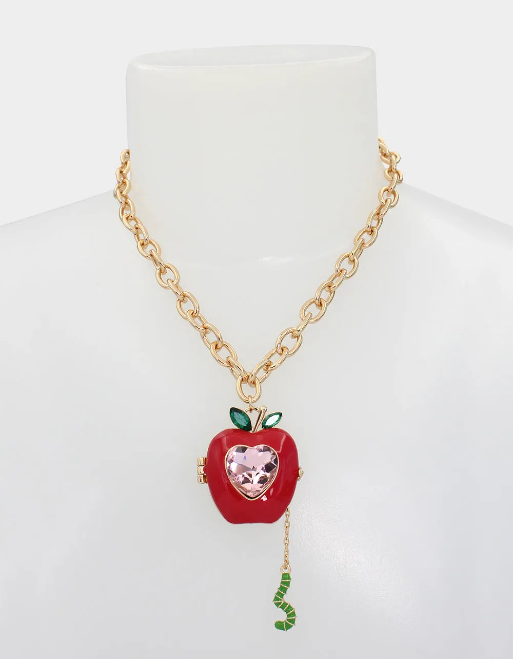BOOK SMART APPLE PENDANT RED sold by Betsey Johnson product image thumbnail 4