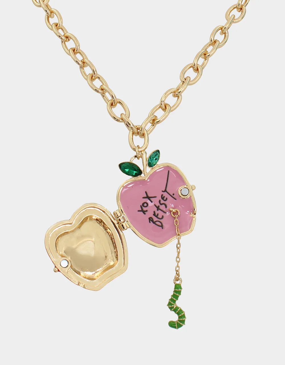 BOOK SMART APPLE PENDANT RED sold by Betsey Johnson product image thumbnail 2