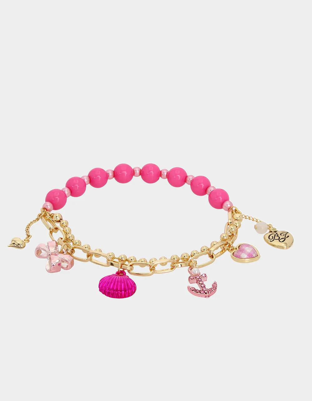 PINK SUMMER CHARM STRETCH BRACELET PINK sold by Betsey Johnson product image thumbnail 2