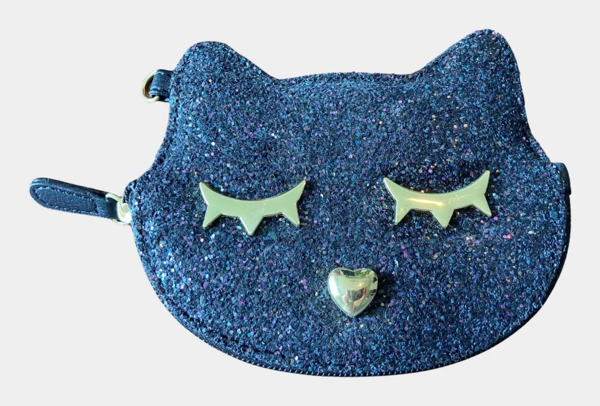 Small Black Cat Wallet | RE:LUV sold by Betsey Johnson