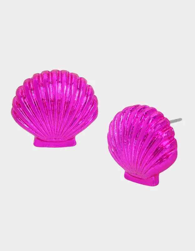 PINK SUMMER SHELL STUDS FUCHSIA sold by Betsey Johnson