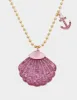PINK SUMMER SHELL PENDANT PINK sold by Betsey Johnson