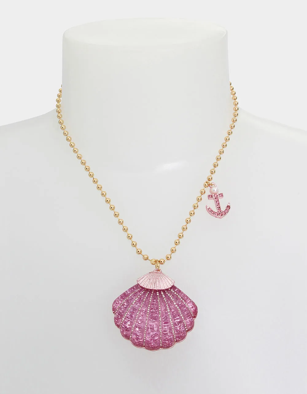 PINK SUMMER SHELL PENDANT PINK sold by Betsey Johnson product image thumbnail 4