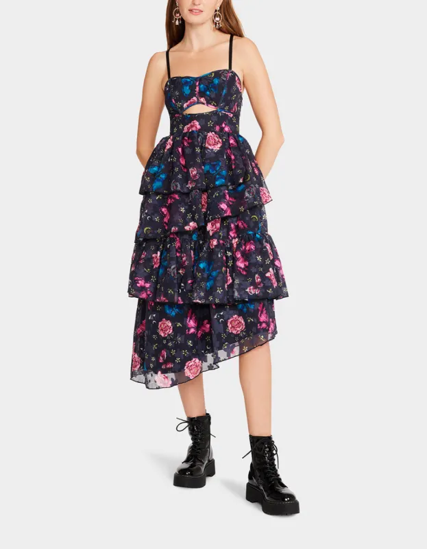 FLORA TULLE DRESS BLACK made by Betsey Johnson