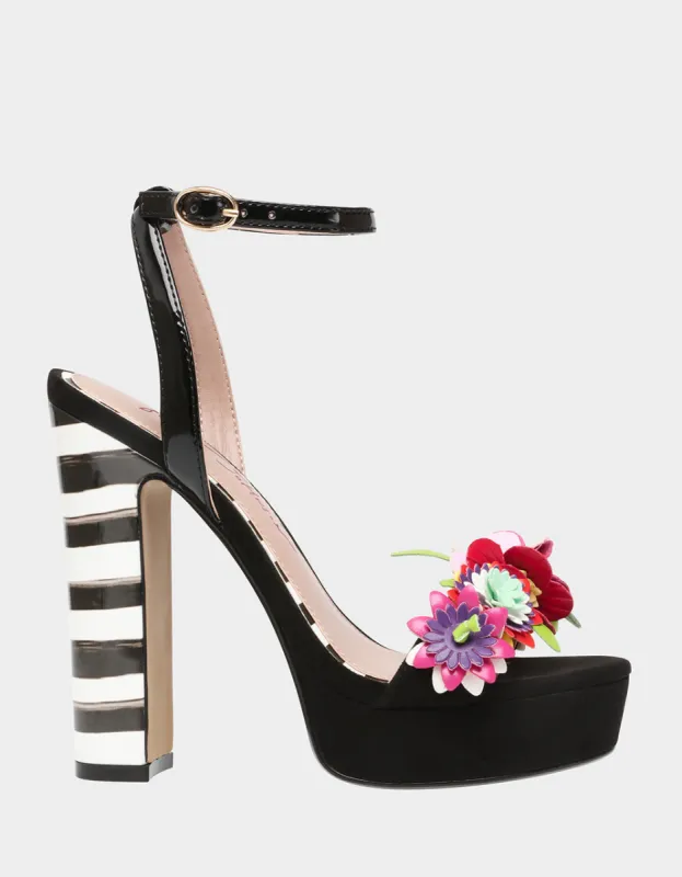 CARRA-BJ BLACK MULTI | RE:LUV sold by Betsey Johnson