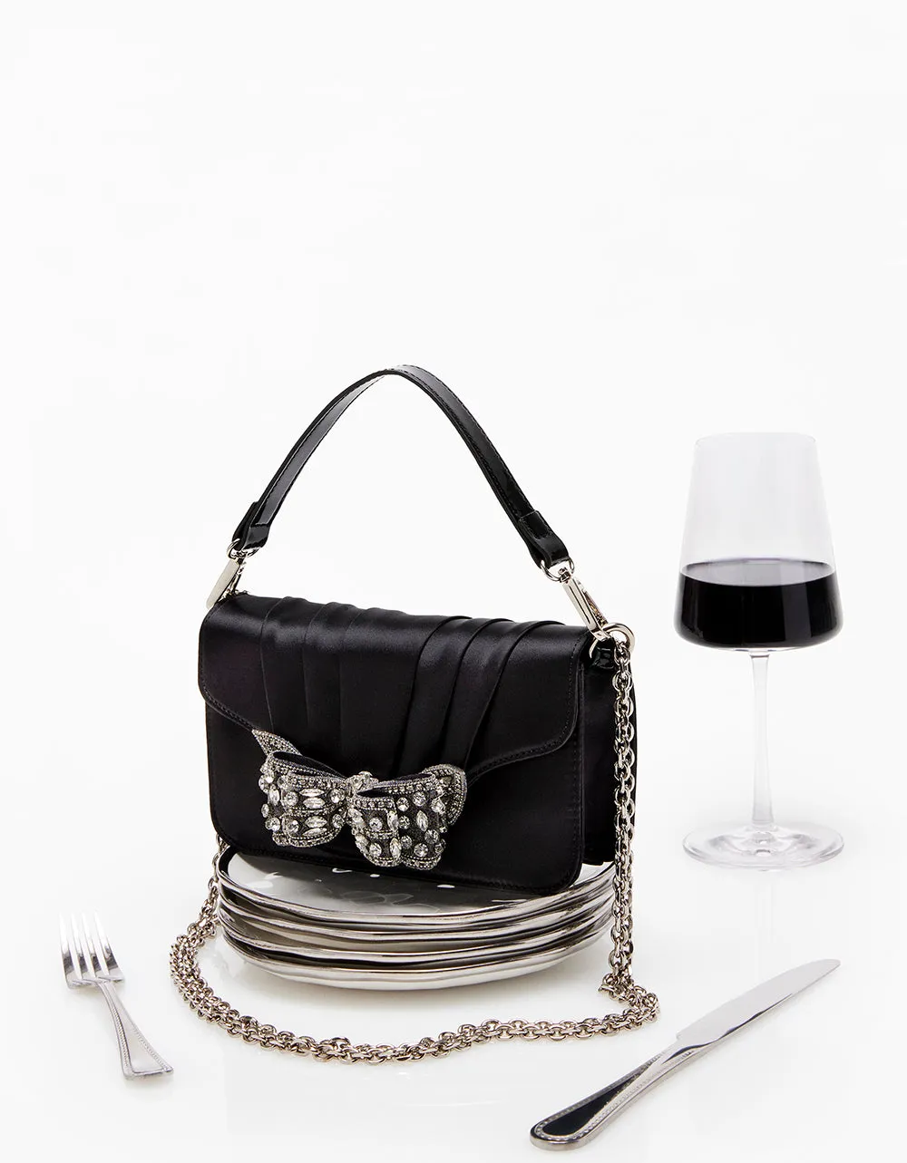 3D BOW FLAP BAG BLACK sold by Betsey Johnson product image thumbnail 2