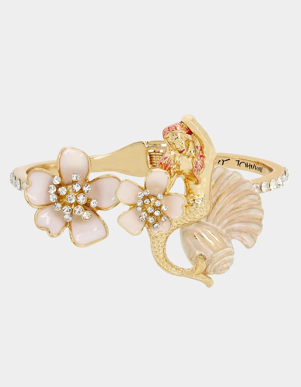 SHELL YEAH MERMAID HINGE BANGLE WHITE sold by Betsey Johnson product image thumbnail 2
