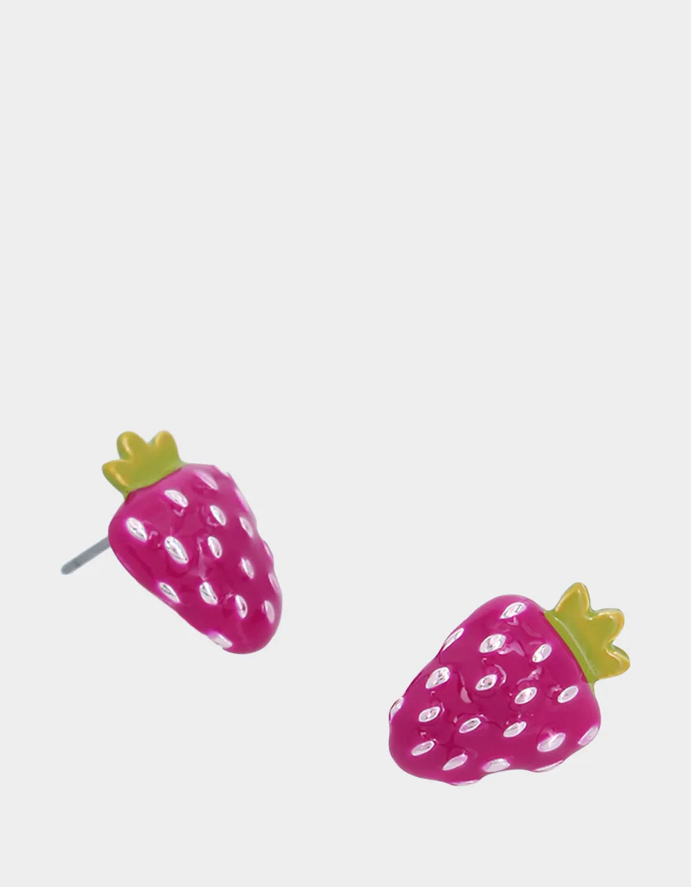 BETSEYS POOL PARTY STRAWBERRY STUDS FUCHSIA sold by Betsey Johnson product image thumbnail 2