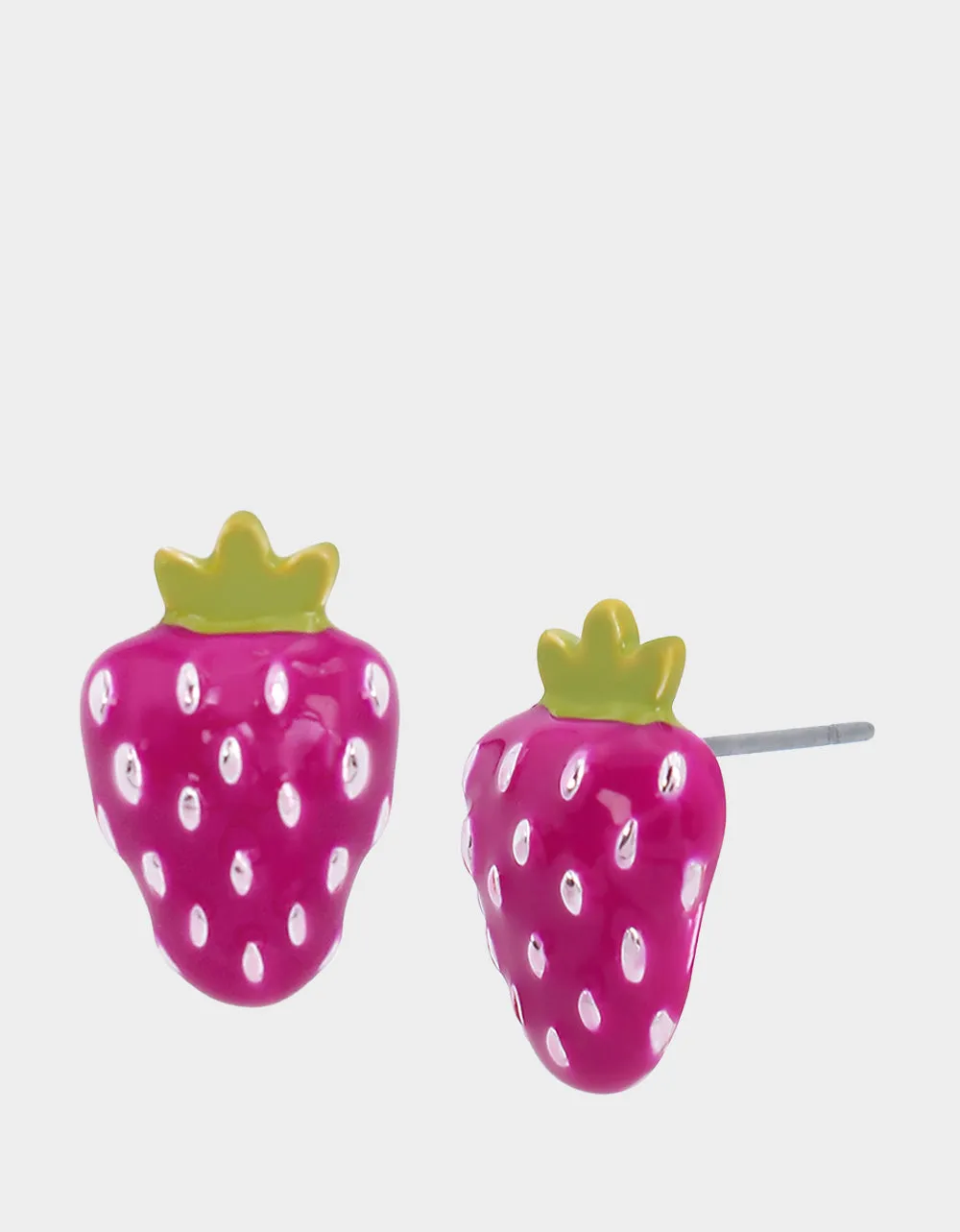 BETSEYS POOL PARTY STRAWBERRY STUDS FUCHSIA sold by Betsey Johnson