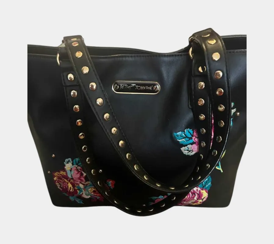 Betsey Johnson Embroidered Rose Shoulder Bag | RE:LUV sold by Betsey Johnson