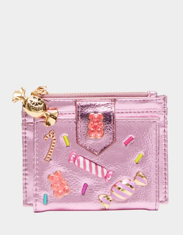 CANDY BIFOLD WALLET PINK sold by Betsey Johnson