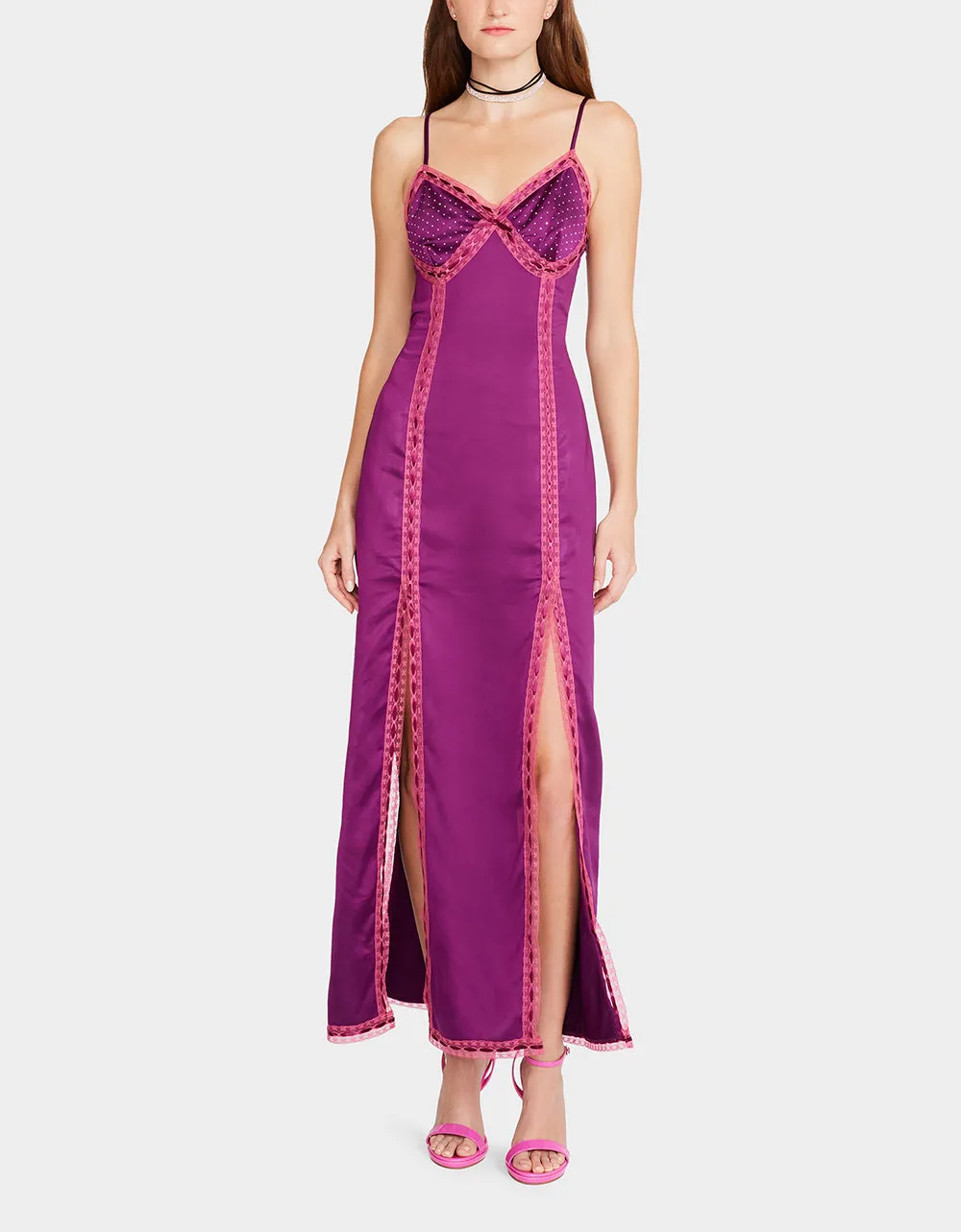 VIOLA SLIP DRESS PURPLE | Parallel