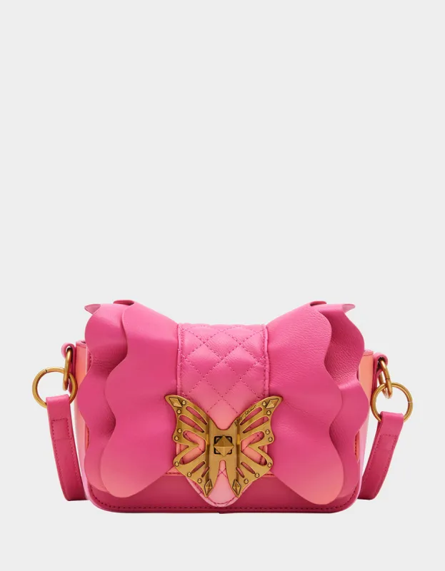 FLIGHTS OF FANCY RUFFLE PINK MULTI sold by Betsey Johnson