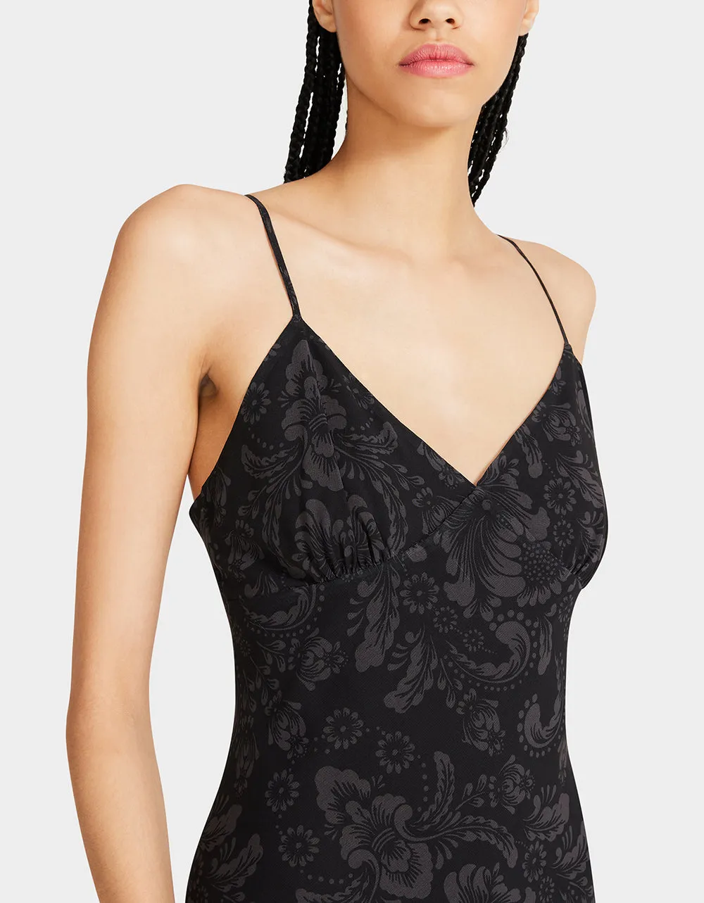 ADDISON MIDI DRESS VINTAGE BLACK MULTI sold by Betsey Johnson product image thumbnail 2