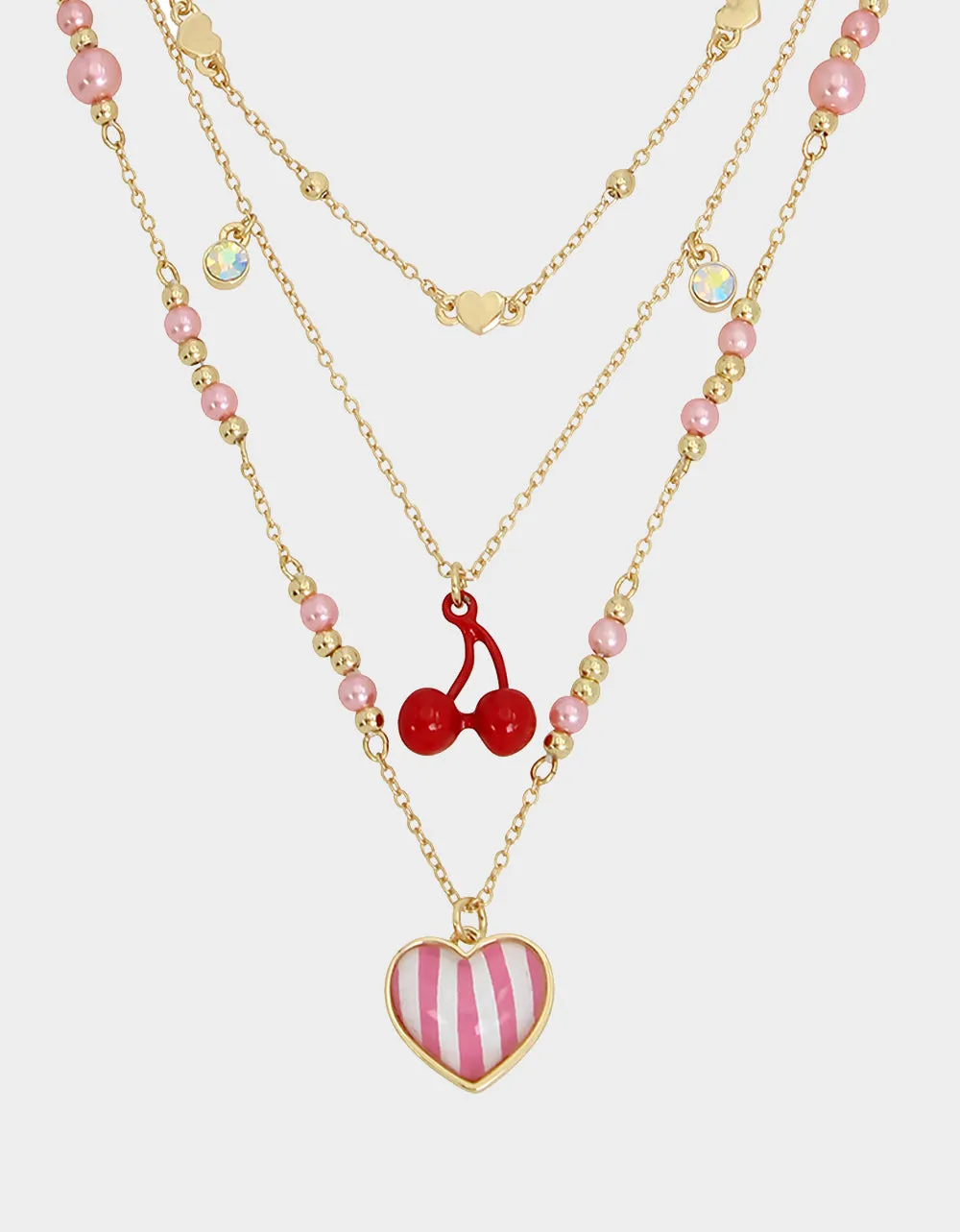 BETSEYS POOL PARTY CHERRY ILLUSION NECKLACE PINK sold by Betsey Johnson product image thumbnail 3