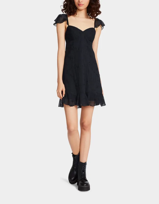 LOTUS MINI DRESS BLACK sold by Betsey Johnson