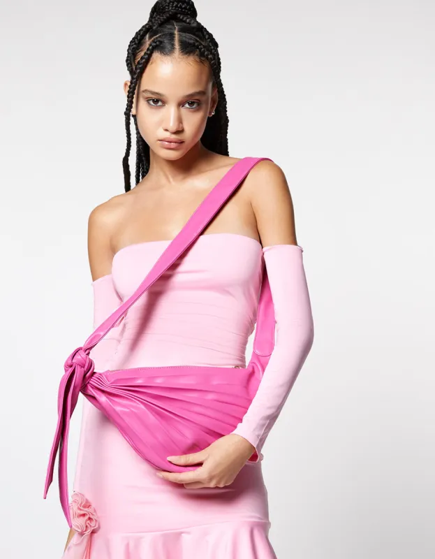 PLEATS & THANK YOU SLING PINK sold by Betsey Johnson