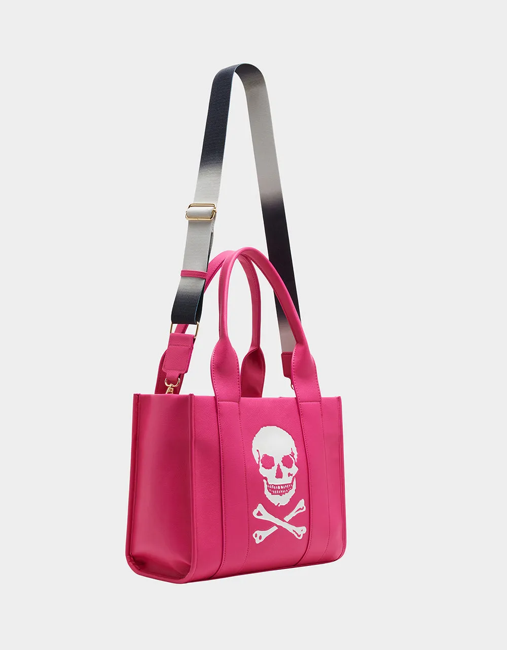 SKULLY DEBOSS TOTE PINK sold by Betsey Johnson product image thumbnail 4