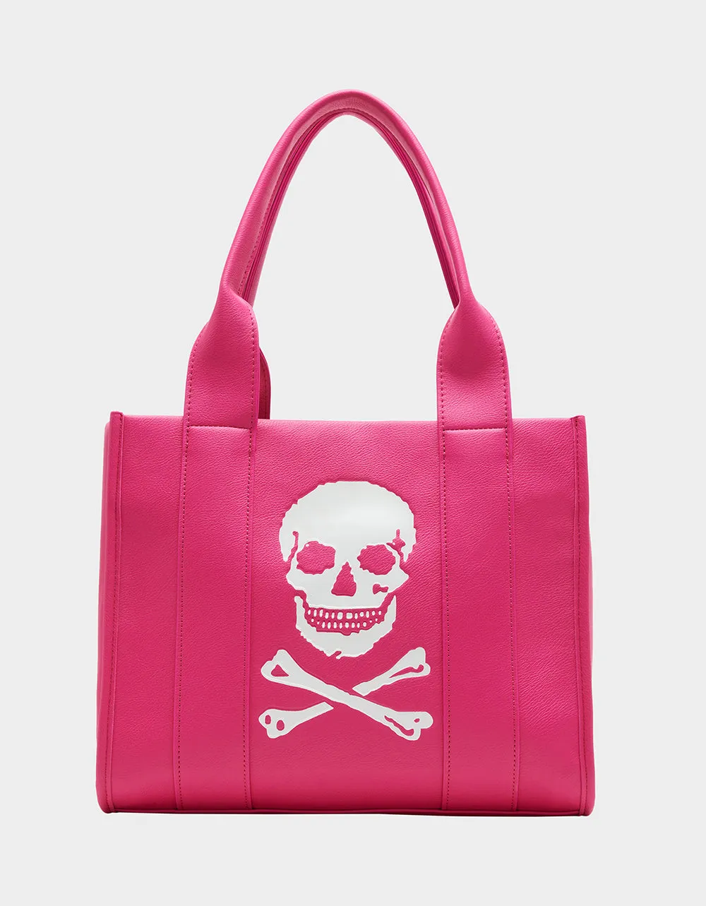 SKULLY DEBOSS TOTE PINK sold by Betsey Johnson