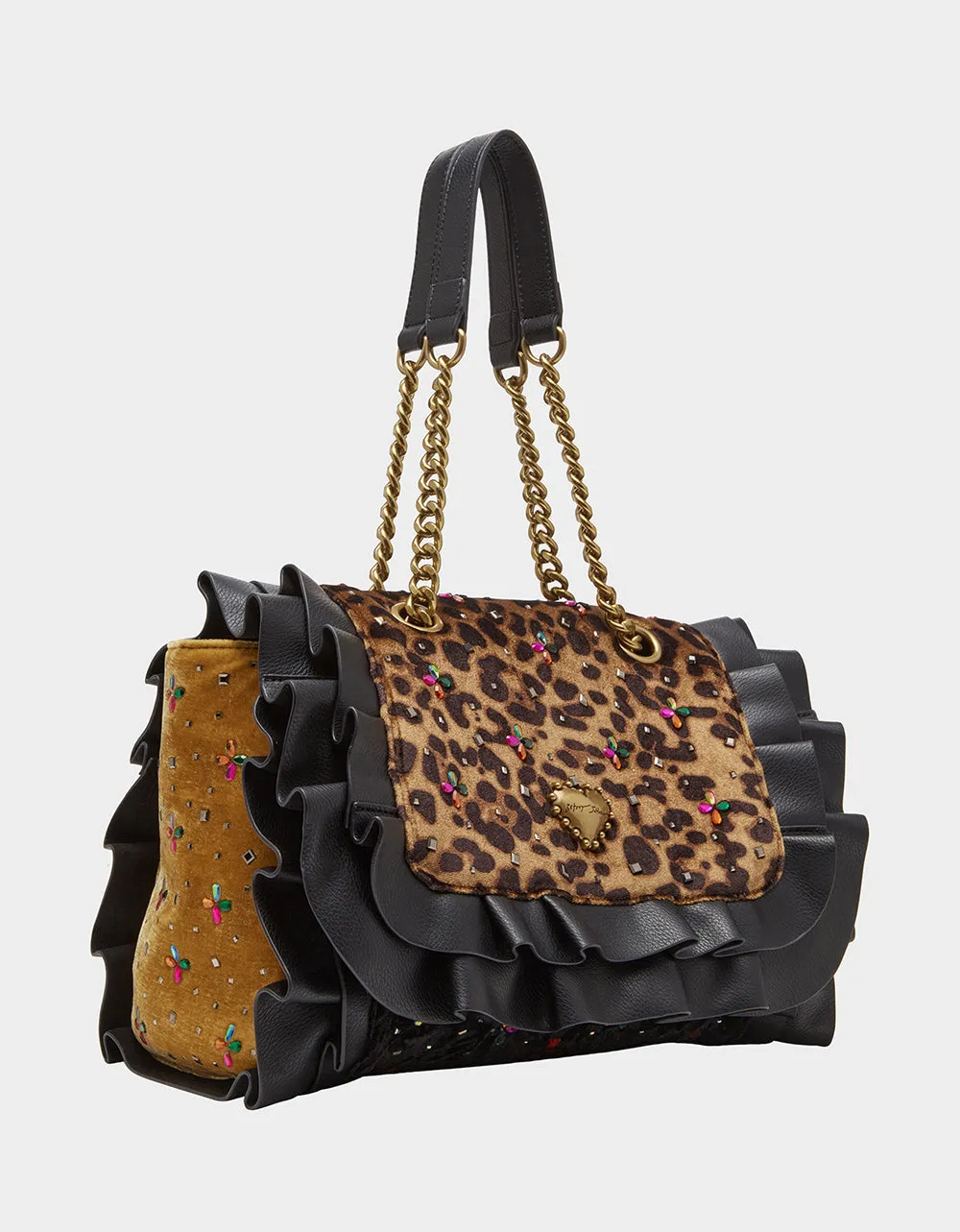 RUFFLE FLAP BAG MULTI | RE:LUV sold by Betsey Johnson product image thumbnail 3