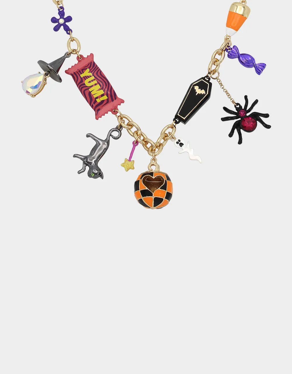 GHOUL FRIENDS HALLOWEEN CHARM NECKLACE MULTI sold by Betsey Johnson product image thumbnail 2