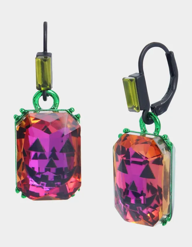 RICH WITCH PUMKIN HOOK EARRINGS ORANGE sold by Betsey Johnson