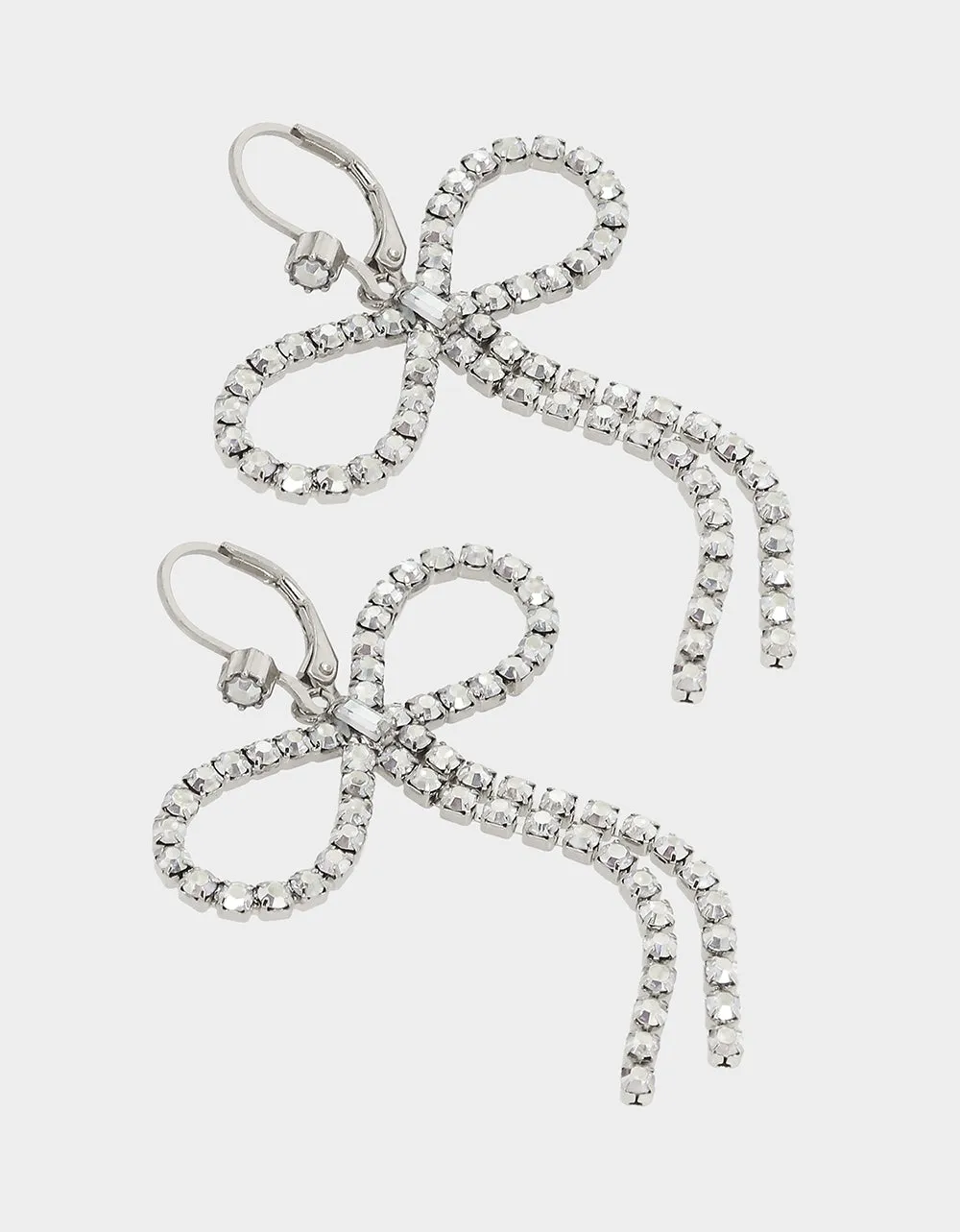 BOW DROP EARRINGS RHINESTONE sold by Betsey Johnson product image thumbnail 2