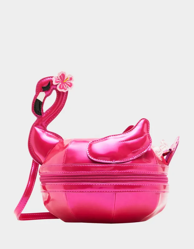 KITSCH HOT AS FLOCK FLAMINGO PINK sold by Betsey Johnson
