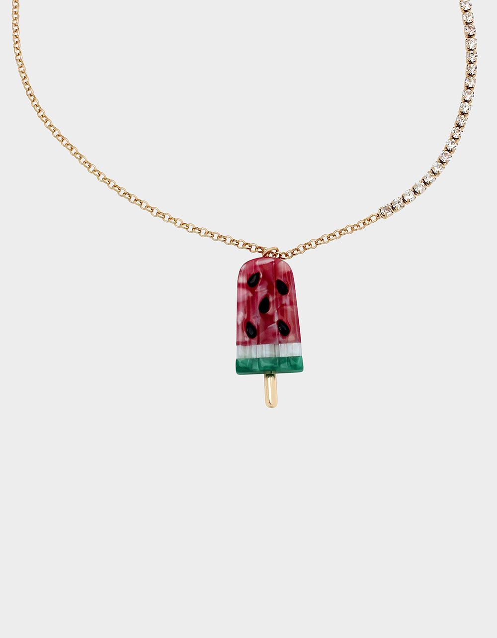 KITSCH COOKOUT LONG WATERMELON NECKLACE PINK sold by Betsey Johnson