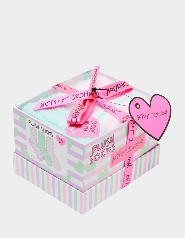 PASTEL HEARTS COZY CREW GIFT BOX MULTI sold by Betsey Johnson