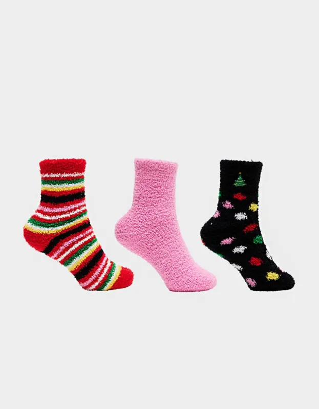 MULTI STRIPE COZY THREE PACK MULTI sold by Betsey Johnson