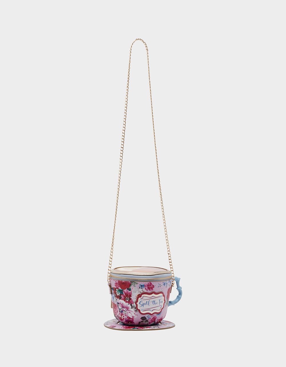 KITSCH SPILL THE TEA CROSSBODY PINK sold by Betsey Johnson product image thumbnail 4