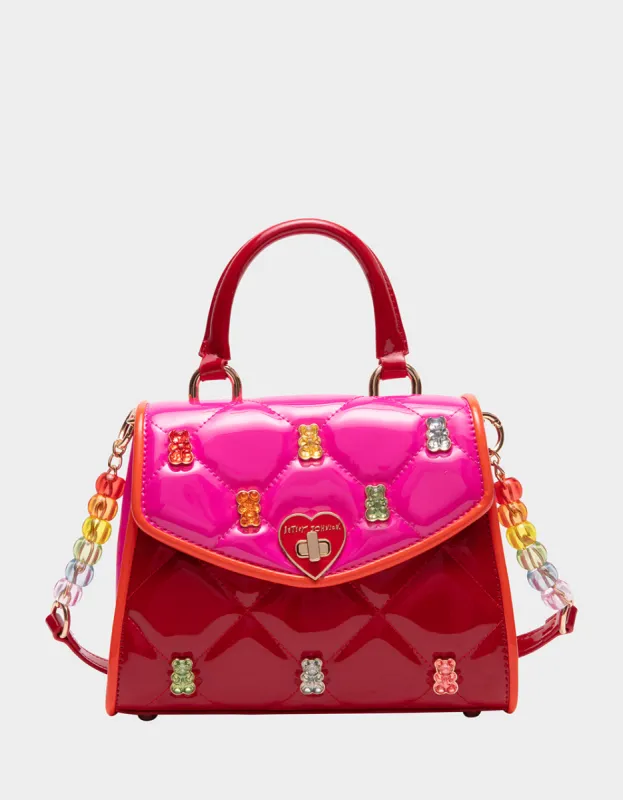 BEARY SWEET TOP HANDLE PINK MULTI sold by Betsey Johnson