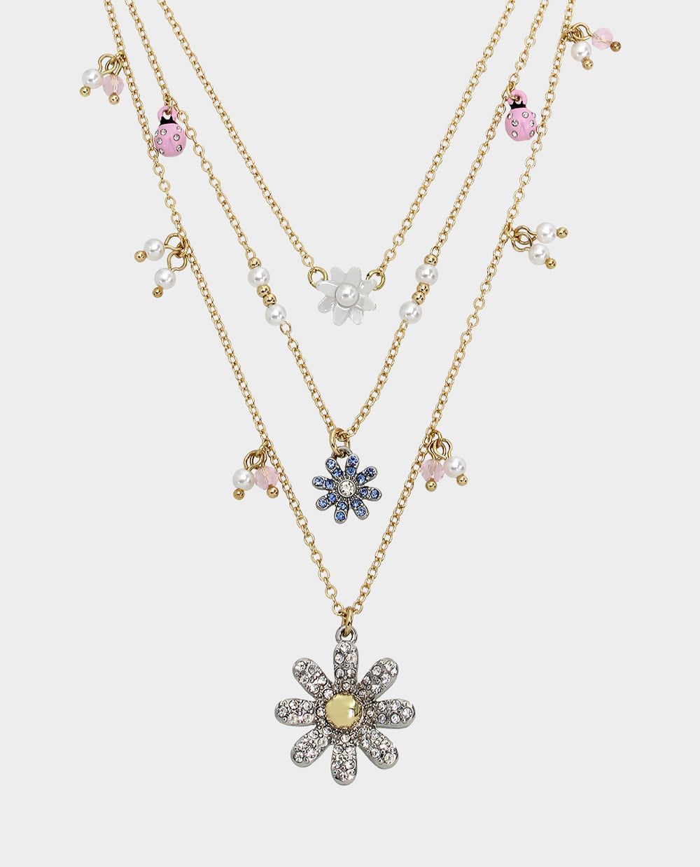 OHH A DAISY ILLUSION NECKLACE MULTI sold by Betsey Johnson